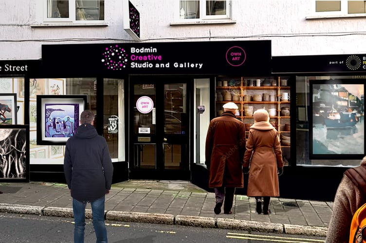 An artist's impression of how the Bodmin Creative Studio and Gallery could look once completed. (Picture: Bodmin Revival CIC)