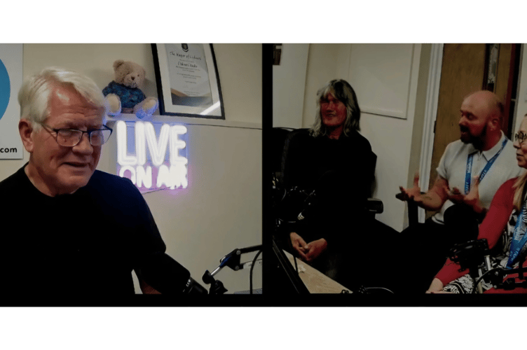 Liskeard and Looe Radio live on air with their guests (Picture: Liskeard and Looe Radio)