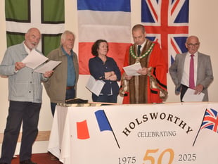 Towns mark fifty years of friendship