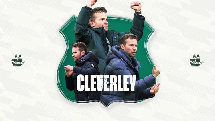 How Plymouth Argyle announced the arrival of their new head coach Tom Cleverley on their social channels