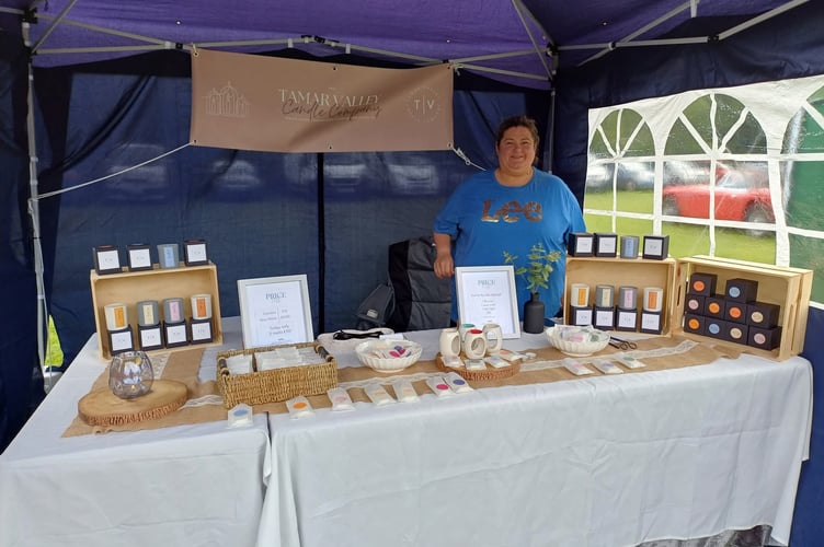 Tamar Valley Candles was just one of the many stalls that people visiting the fete could visit
