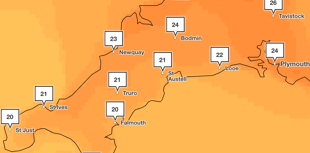 Yellow weather alert in place for South West as temperatures soar