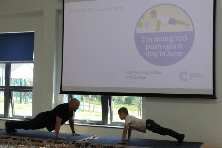 Launceston Primary School Push Up Challenge