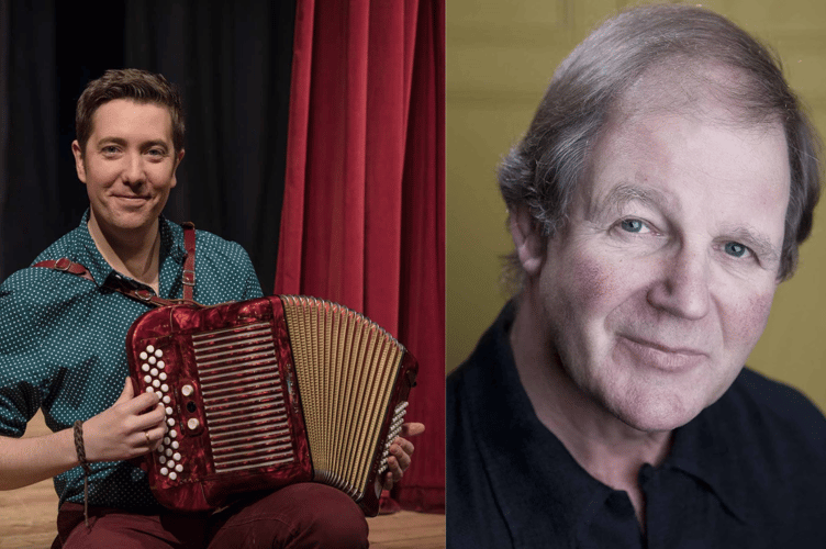 Jim Causley (left) and Michael Morpurgo (right) (Picture: Music on the Moor)