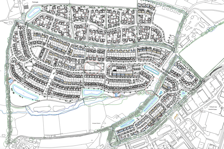 The proposed layout of the site at Callywith Urban Village (Picture: Cornwall Council)