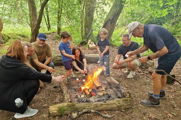 Fun was had by all from the Torpoint and Millbrook are who joined 'Active in The Woods' at Pigshill and Clarrick Woods
