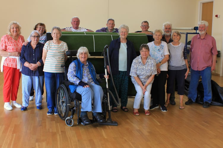 Camelford Short Mat Bowls members are delighted with the three mat Electrowind machine