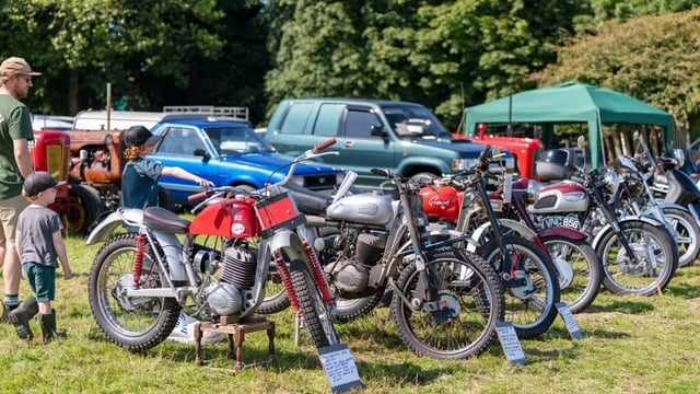 Vintage bikes on display at the Woolsery Show. (Picture: Woolsery Show)