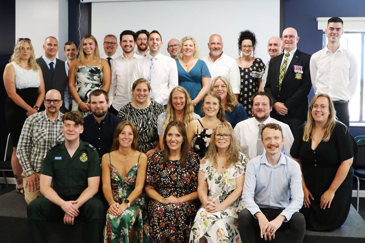 A group of graduate paramedic apprentices were recently honoured at a celebratory event at Westpoint Exeter after successfully completing their BSc (Hons) Paramedic Science Degree Level Apprenticeship