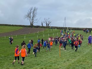 Runners ready themselves for latest Cross Country event at Cotehele