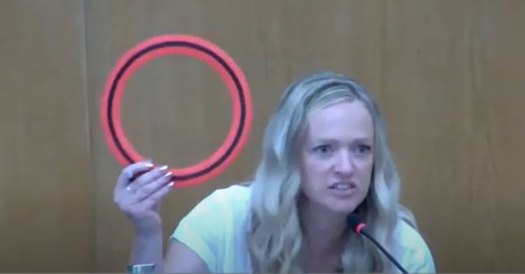 Cllr Rosie Moore pressed for a voluntary ban on plastic flying rings in Cornwall