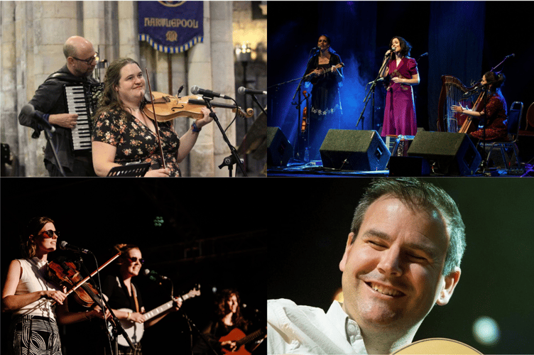 Some of the acts performing at the Cornwall Folk Festival.