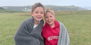 Boys take on swimming challenge for sea pool