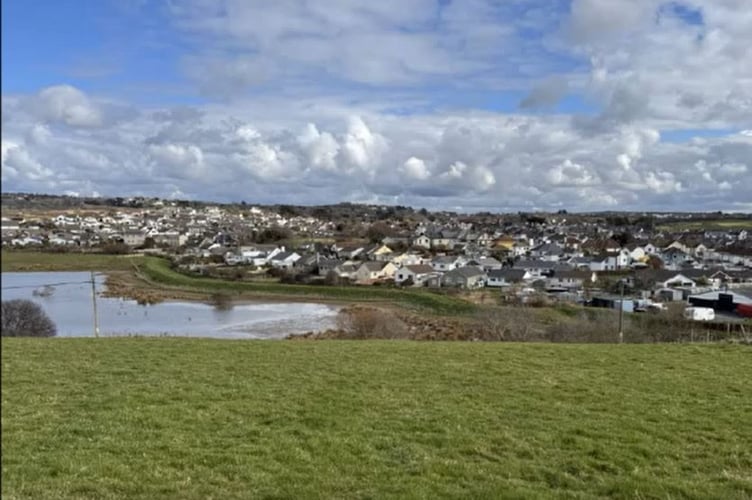A photograph taken from the application site in Bude (Picture: Cornwall Council)