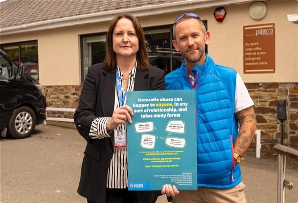 Police and Crime Commissioner Alison Hernandez visited a number of holiday parks in and around Looe highlighting issues around domestic abuse cases linked to holiday accommodation 