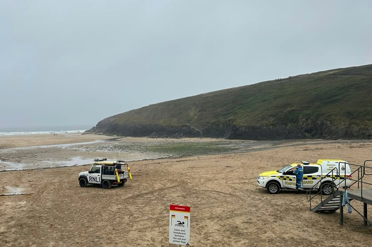 HM Coastguard Padstow at Porthcothan (Picture: HM Coastguard Padstow)