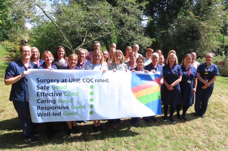 Surgery services at Derriford Hospital celebrate the “good” rating given by the Care Quality Commission