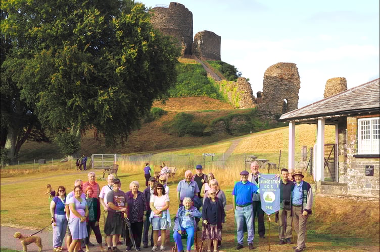 Launceston Old Cornwall Society members joined a 'Town Walk' led by Cornish Bard and town crier Rob Tremain