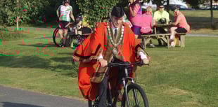 Charity ride success with mayor's support