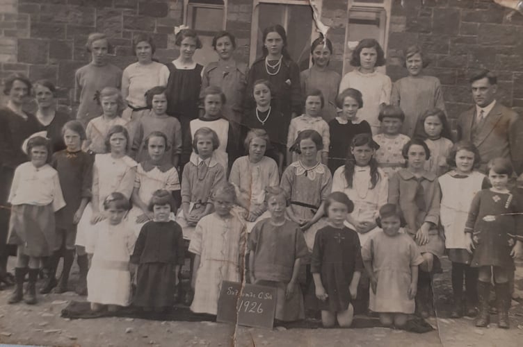 The Post is grateful to Holsworthy Museum for sharing this photograph from its collection. A spokesperson said of this picture: "Another from Hallet collection — on back Annie Barkwill Soldon Holsworthy. Far left young girl is a Brimacombe." Can our readers identify any of those pictured? 