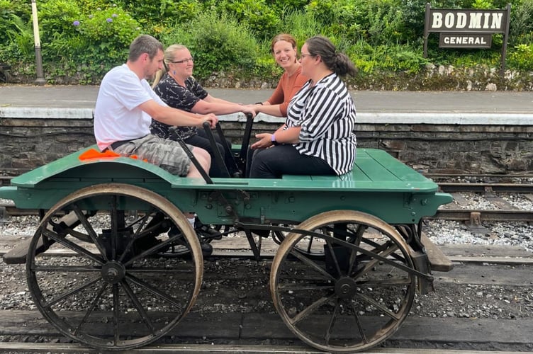 The Bodmin Railway trio preparing for their gruelling endurance challenge (Picture: Bodmin Railway)