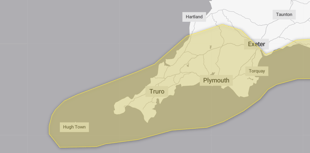 Cornwall braced for heavy rain as yellow weather warning issued
