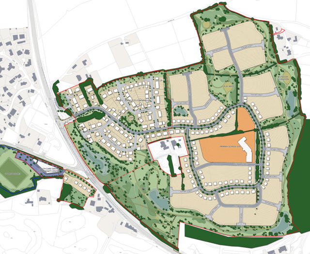 Housebuilder plans 550 new homes for town