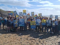 Protestors call for South West Water to stop sewage dumping