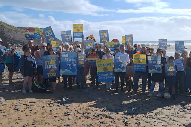 Protestors call for South West Water to stop sewage dumping