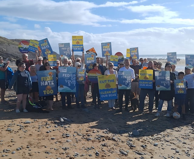 Protestors call for South West Water to stop sewage dumping