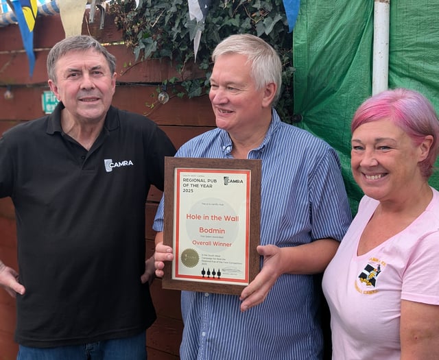 Bodmin pub wins CAMRA award