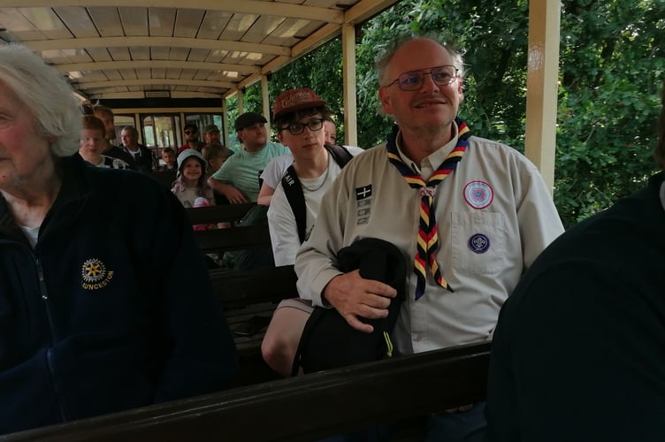 Members of 1st Launceston Scouts enjoyed their day trip to Launceston Steam Railway