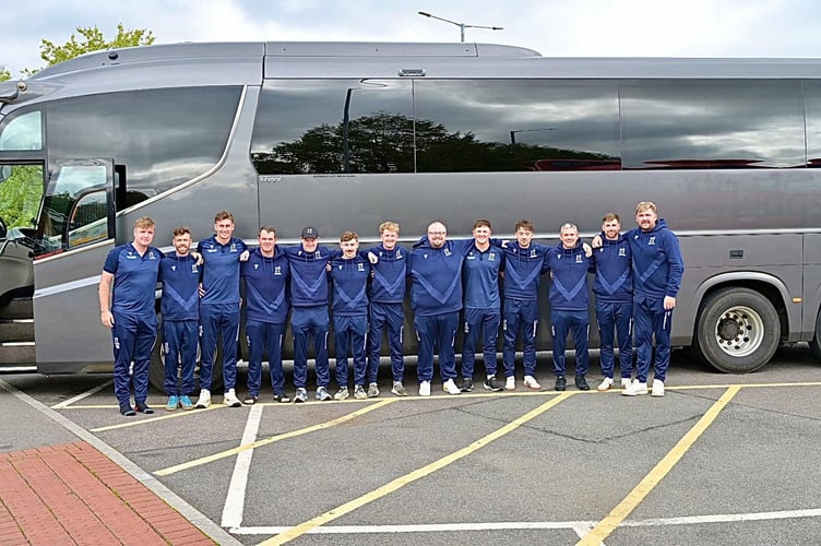 Penzance Cricket Club first team squad line-up ahead of taking the trip to London to face Ormskirk in the final of the National Club Championship final at Lord’s on Saturday