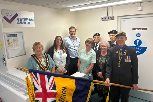 Hospital celebrates Veteran Aware status