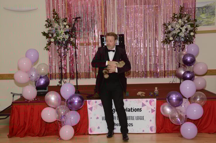 Roger the magician entertained members past and present with a show