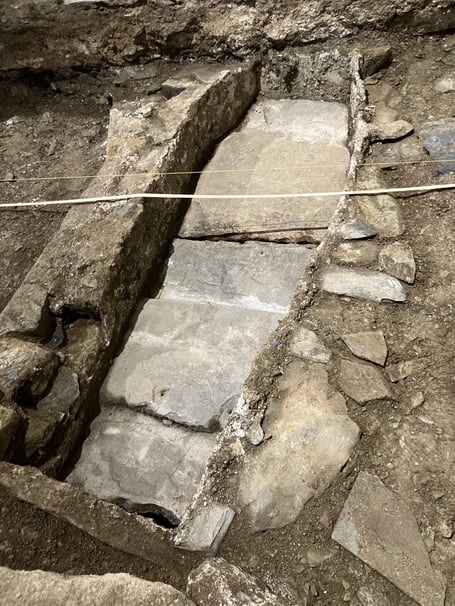 Floor excavations in preparation for restoration work in the Manaton Chapel have uncovered ancient burials