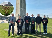 Mayor plants first metal poppy to honour Remembrance Day
