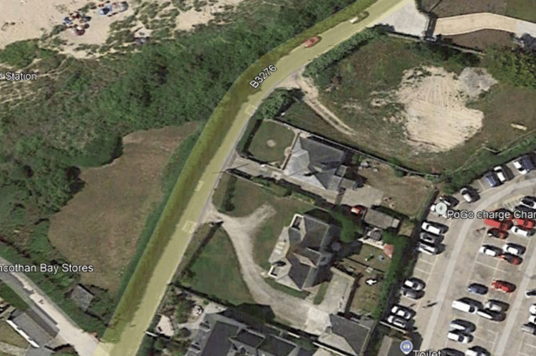One of the submitted satellite images at Porthcothan (Picture: Cornwall Council)