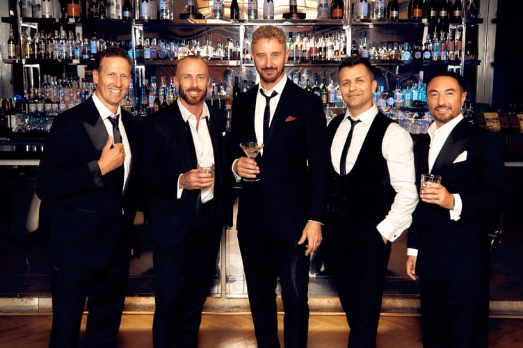 'Vegas - After Hours' - (L-R)  Brendan Cole, James Jordan, Ian Waite, Pasha Kovalev and Vincent Simone (Picture: Ryan Howard for The TCB Group)