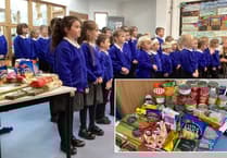 Altarnun students show their generosity with food bank donations