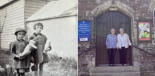 Returned to war time evacuation home for 90th birthday reunion