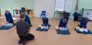 Learning life saving skills with mini medics workshop
