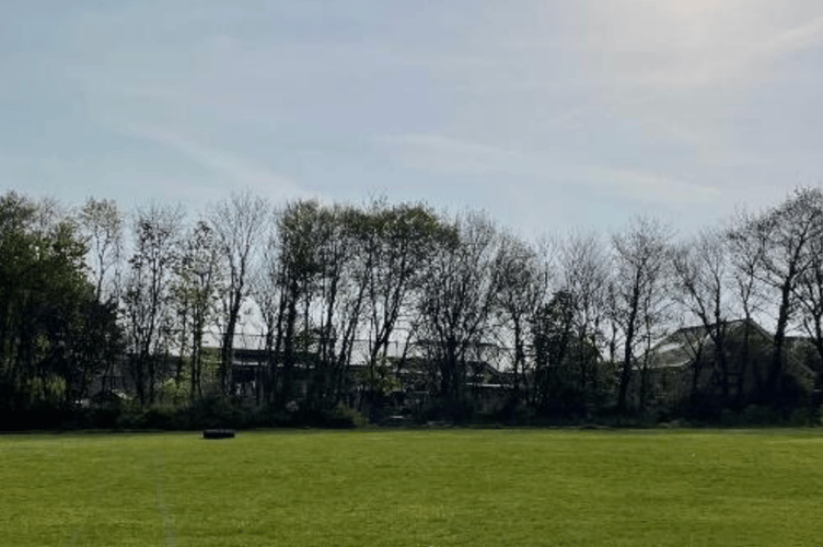 The proposed location of the community hub at Stratton Park Track (Picture: Cornwall Council)