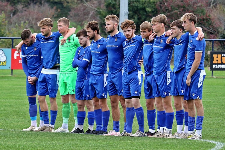 Bude Town minute's silence.