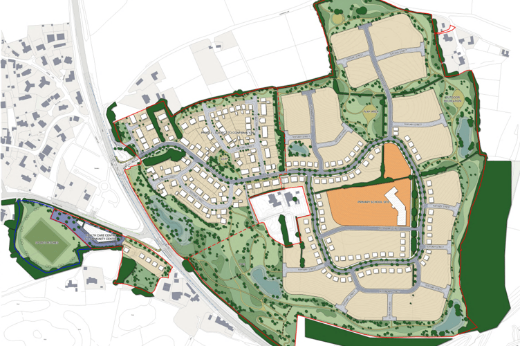 The masterplan for the site in Wadebridge (Picture: Persimmon Homes)