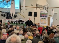 Rallying cries in packed public meeting to 'Stop Beacon Solar'