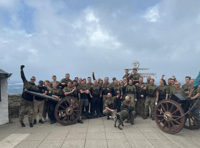 Charity makes history after pulling a one tonne field gun 1,000 miles