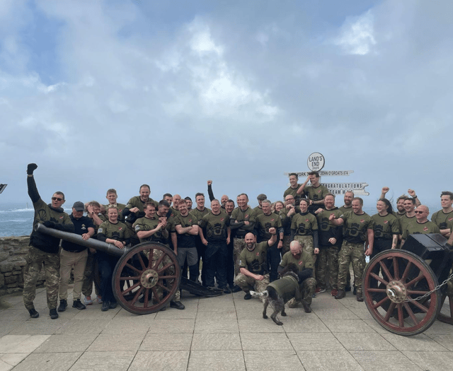 Charity makes history after pulling a one tonne field gun 1,000 miles
