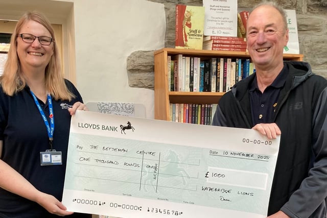 Lions give generous donation to town's elderly 