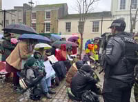 Police respond after 50-strong pro-Palestinian Action protest in Truro
